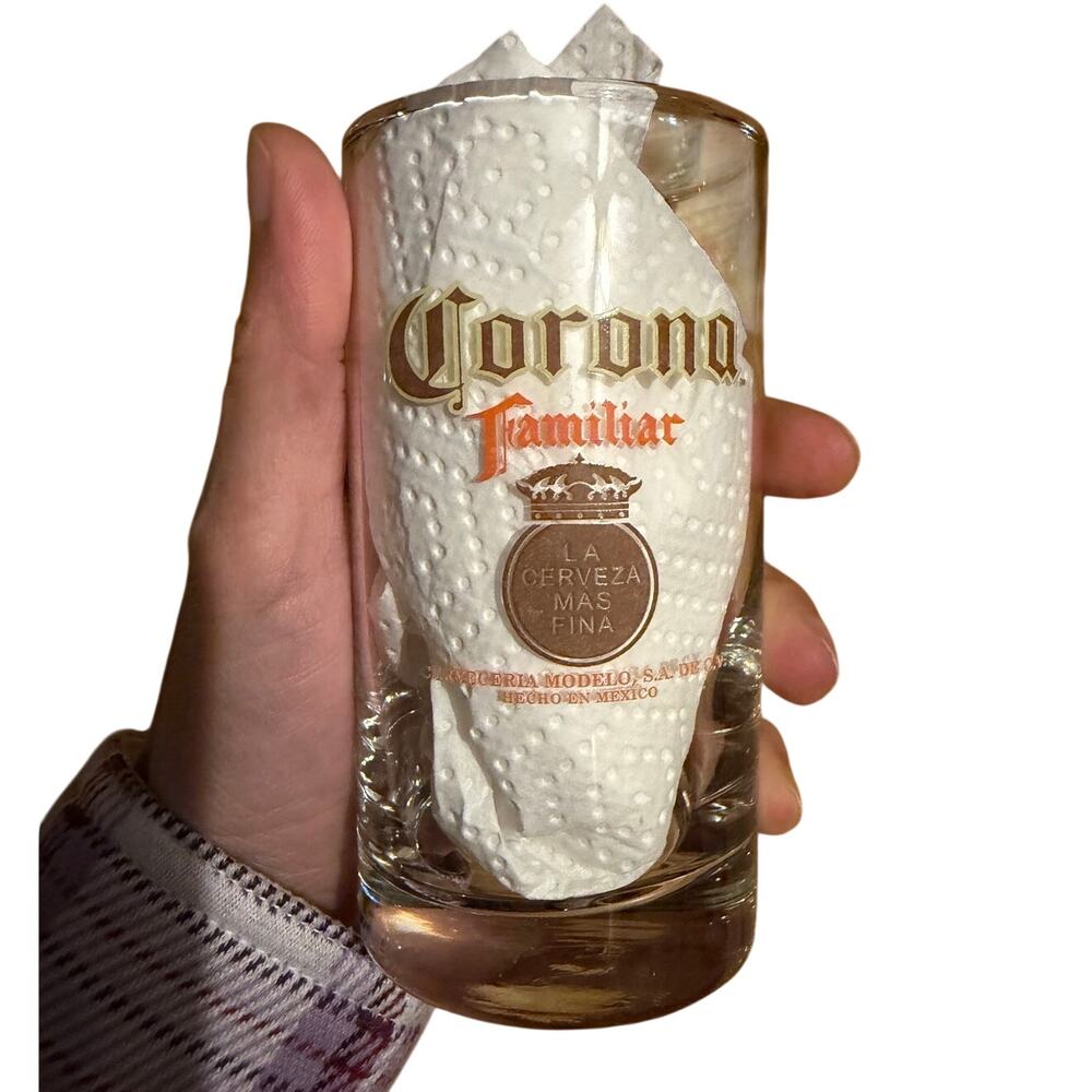 Corona Familiar Glasses set of 4 cups glass
